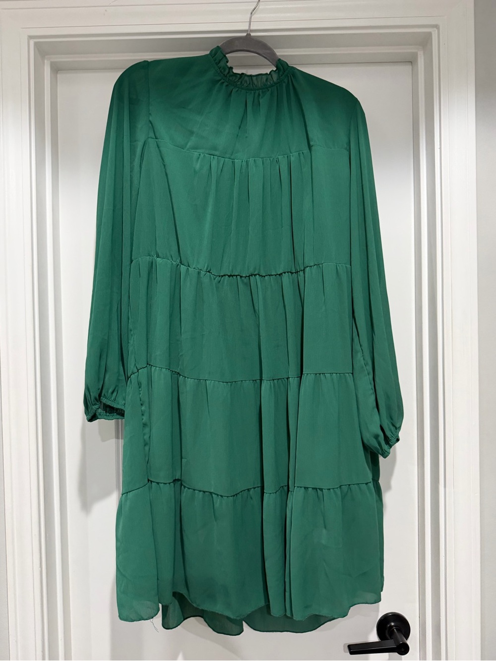 Women's Emerald Green Long Sleeve Dress
